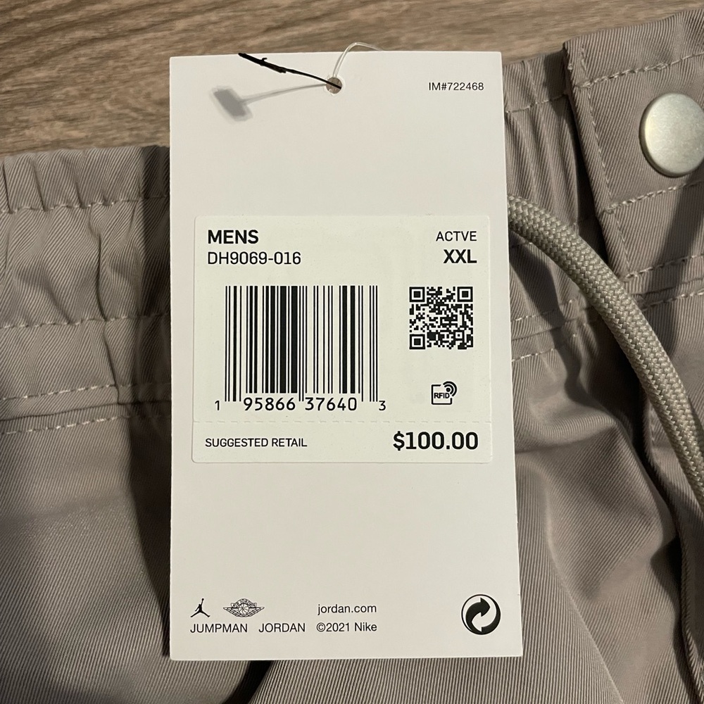 Nike Jordan Statement Essentials Utility Cargo Pants Stone Mens 2XL (DH9069-016) - Picture 4 of 12